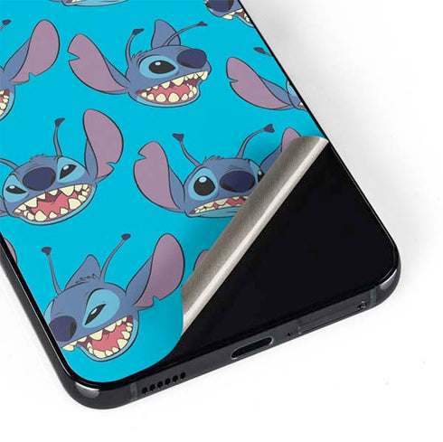 Disney Lilo and Stitch Face Expression Pattern Galaxy S22 Skin